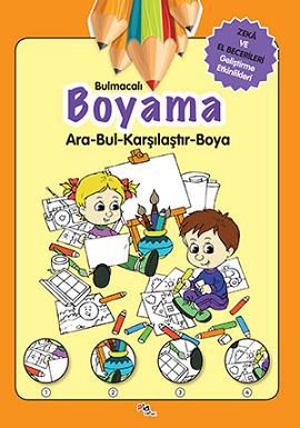 Zeka ve El Becerileri Geliştirme Etkinlikleri / Bulmacalı Boyama - Ara-Bul-Karşılaştır-Boya resmi