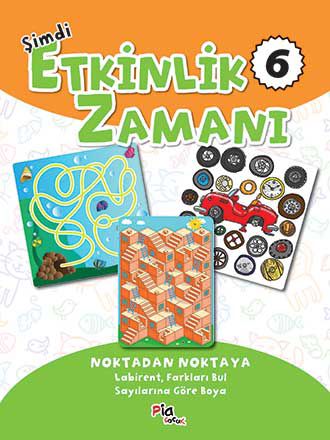 Şimdi Etkinlik Zamanı 6 - Noktadan Noktaya Labirent,Farkları Bul Sayılarına Göre Boya resmi